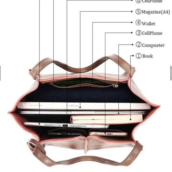 NWOTS Leather Tote Bag NWOTS - Picture 10 of 16